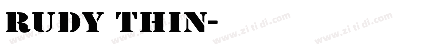 Rudy Thin字体转换